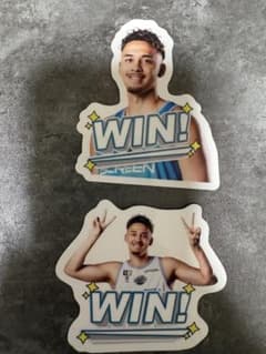 京都ハンナリーズ　勝利時ステッカー　#24 ラシードファラーズ選手