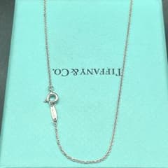 美品 希少サイズ✨ティファニー あずきチェーンネックレス 純正 925