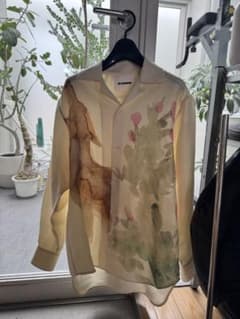 米津玄師着用 ジルサンダー 20AW コヨーテ 水墨画シャツ - メルカリ