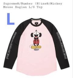 Supreme Mickey Mouse Raglan L/S Top　桃 M Supreme Number (N)ine Mickey Mouse Raglan L S Top (FW25) - $138