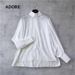 ADORE アドーア　スパンボイルブラウス　24ss シアー ハイネック 完売品 ADORE アドーア スパンボイルブラウス 24ss シアー ハイネック 完売品