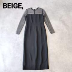 BEIGE, ベイジ SARAH ビスチェドレス シアー ワンピース - メルカリ