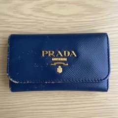 PRADA プラダ 6連キーケース ネイビー - メルカリ