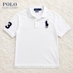 ポロラルフローレン ポロシャツ ビッグポニー 白 ネイビー swag メンズ