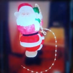 送料込大型 クライミングサンタクロース イルミネーションブローライト 90cm