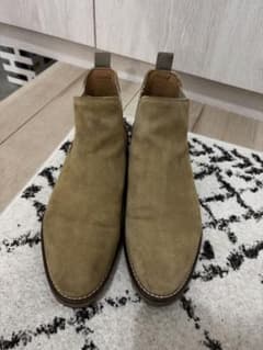 ZARA サイドゴアブーツ スエード ベージュ メンズ　42のサムネイル