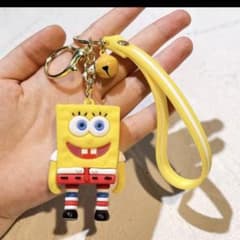 スポンジボブ　キーホルダー　鈴付き　新品未使用のサムネイル