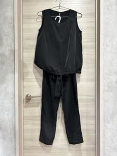 【マタニティ】 セットアップ 黒 授乳可 きれいめ Sのサムネイル