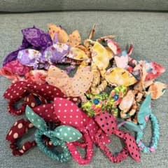 カラフルリボン付きシュシュセット　30個のサムネイル
