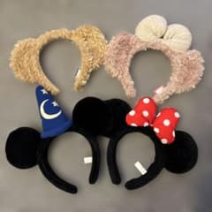 バラ売り可 ディズニー カチューシャ 4点セット - メルカリ