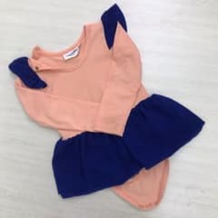 値下げ★Mini Rodini★フリルロンパース 80-90★のサムネイル