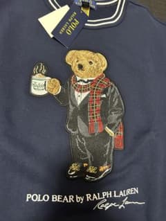 ポロラルフローレン ベア 刺繍 トレーナー ネイビー 160 タグ付き未