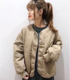 キルティングショートブルゾンのサムネイル