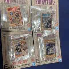一番くじ FAIRY TAIL E賞 アクリルスタンド 4種セットのサムネイル