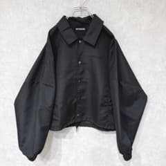 INTODUSK☆極美品コーチジャケット オーバーサイズ 黒 ドロップ