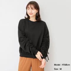 ギャザースリーブスウェットプルオーバー(長袖)のサムネイル
