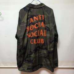anti social social clubコーチジャケット XL カモ - メルカリ