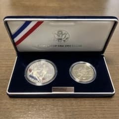 1994 FIFA World Cup USA 記念コイン 2枚セット - メルカリ