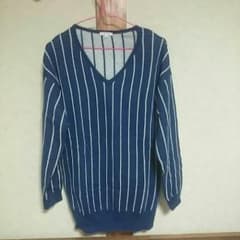 中古＊ストライプニットのサムネイル