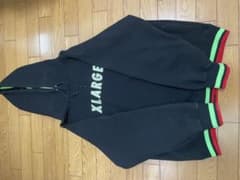 XLARGE パーカー ブラック グリーン レッドのサムネイル