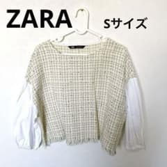 即日発送❣️】ZARA ザラ トップス レディース ツイード 白 S - メルカリ