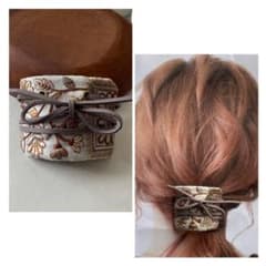 No.126 インド刺繍 ポニーフック ヘアアクセサリーのサムネイル