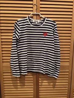 PLAY COMME des GARÇONS ストライプ Tシャツ Lのサムネイル