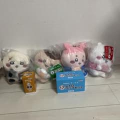 치이카와 에니타임 복권 봉제인형 풍령 레트로컵 6점 세트