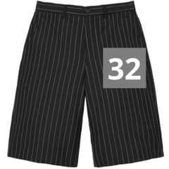 Supreme Pinstripe Wool Trouser Short 32 - メルカリ