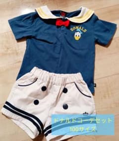 【最終値下】BABYDOLL　ドナルドコーデセット　夏服　キッズ100のサムネイル
