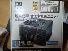 玄人志向 ATX電源 KRPW-PT600W/92+ REV2.0のサムネイル