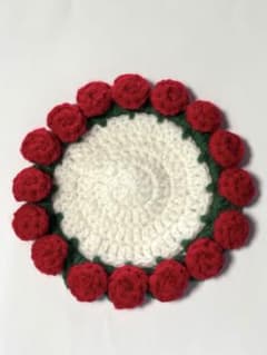 ハンドメイド　バラコースター(*^^*)のサムネイル