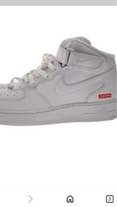 Nike Air Force 1 Mid ホワイト Supremeのサムネイル
