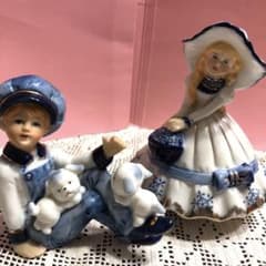 陶器人形 昭和レトロ オルゴール ビンテージ - メルカリ