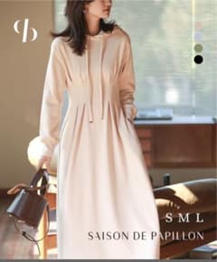 ♡SAISON DE PAPILLON♡パーカー ワンピース Sのサムネイル