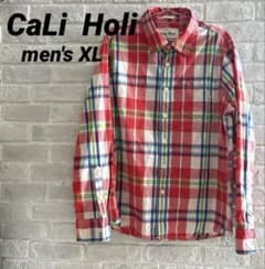 【美品】Cali Holi カリホリ チェックシャツ XL 綿100%のサムネイル
