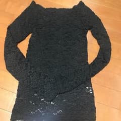 黒レース トップスのサムネイル