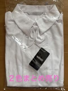 ２枚まとめ売り　ENJOY KARSEE 半袖ブラウス ホワイト 9号　事務服のサムネイル