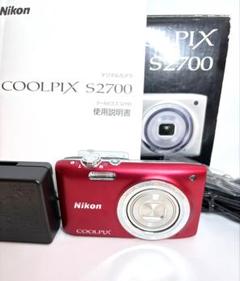 ☆美品☆ Nikon COOLPIX S2700 レッド 箱付き - メルカリ