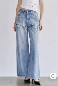 ジョゼムーン 新品タグ付きLAYERED LIKE DENIM PANTS　38のサムネイル