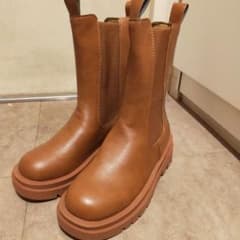 サイドゴア　ショート　ブーツ　ミドル　ブラウンのサムネイル