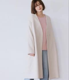 アパートバイローリーズ　コート ウール　ベージュ　アイボリーのサムネイル