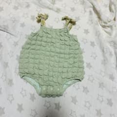 petit main グリーンロンパース 80サイズのサムネイル