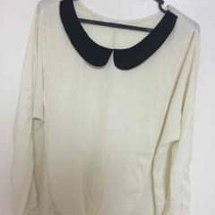 襟つきシフォントップスのサムネイル