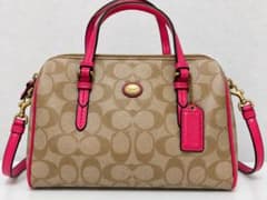 COACH シグネチャー 2way ミニボストンバッグ - メルカリ