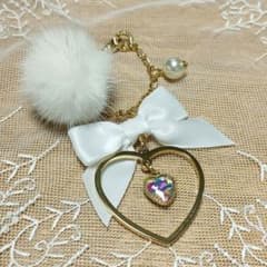 & chouette ハートリボンバッグチャーム୨୧♡のサムネイル