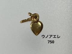 UNOAERRE ウノアエレ ハート＆キー 鍵 モチーフ ペンダント ネックレス 