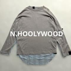 ✨美品 希少 エヌハリウッド ロンT 長袖 カットソー 異素材 切替 変形 立体 ✨美品 希少 エヌハリウッド ロンT 長袖 カットソー 異素材 切替 変形