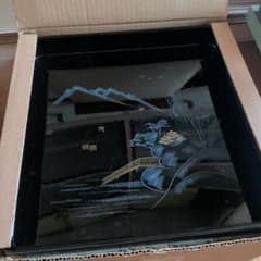 漆器 角盆 5枚セット 山水画 伝統工芸のサムネイル