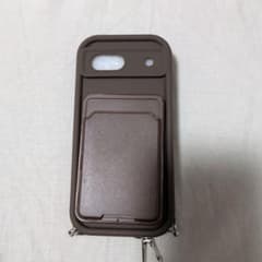 Pixel 8a ケース ショルダー ストラップ付 茶色のサムネイル